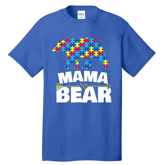 Autism Awareness S Aspergers Mama Bear Mom Gift Cool Gift Tall T-Shirt