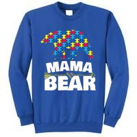 Autism Awareness S Aspergers Mama Bear Mom Gift Cool Gift Tall Sweatshirt