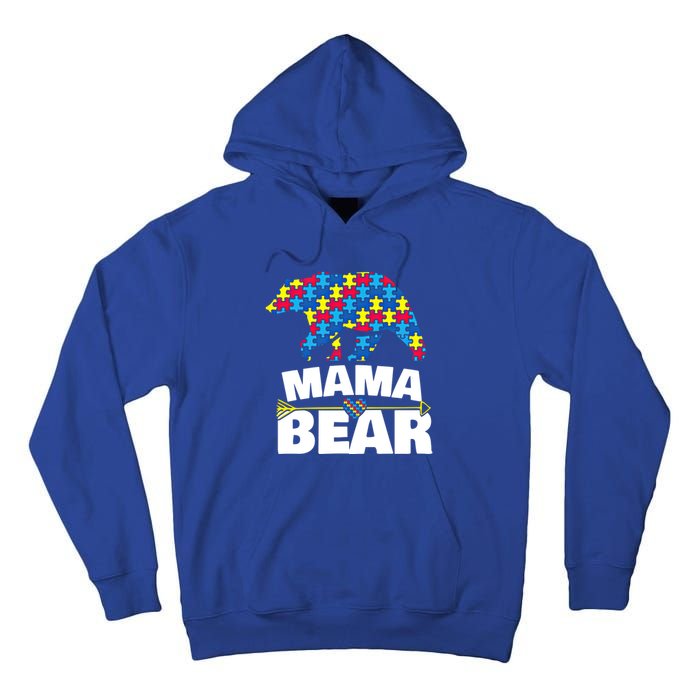 Autism Awareness S Aspergers Mama Bear Mom Gift Cool Gift Tall Hoodie