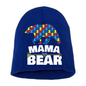 Autism Awareness S Aspergers Mama Bear Mom Gift Cool Gift Short Acrylic Beanie