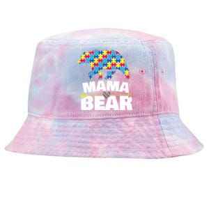 Autism Awareness S Aspergers Mama Bear Mom Gift Cool Gift Tie-Dyed Bucket Hat