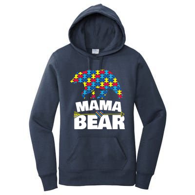 Autism Awareness S Aspergers Mama Bear Mom Gift Cool Gift Women's Pullover Hoodie