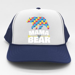 Autism Awareness S Aspergers Mama Bear Mom Gift Cool Gift Trucker Hat