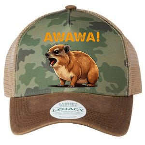 Awawa! Angry Screaming Hyrax Meme Retro Legacy Tie Dye Trucker Hat