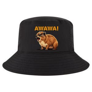 Awawa! Angry Screaming Hyrax Meme Retro Cool Comfort Performance Bucket Hat