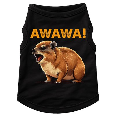 Awawa! Angry Screaming Hyrax Meme Retro Doggie Tank