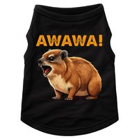 Awawa! Angry Screaming Hyrax Meme Retro Doggie Tank