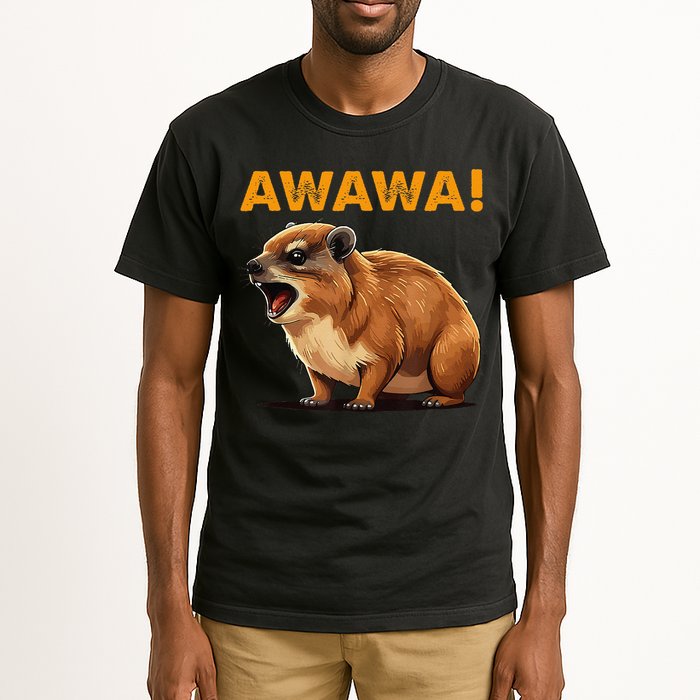 Awawa! Angry Screaming Hyrax Meme Retro Tall T-Shirt