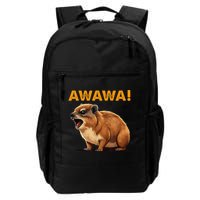 Awawa! Angry Screaming Hyrax Meme Retro Backpack