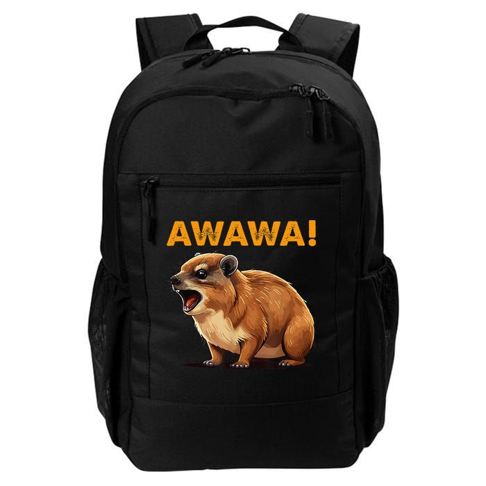 Awawa! Angry Screaming Hyrax Meme Retro Backpack
