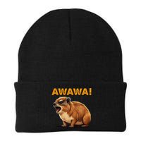 Awawa! Angry Screaming Hyrax Meme Retro Beanie