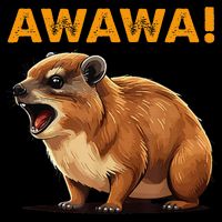 Awawa! Angry Screaming Hyrax Meme Retro 16 in Basic Backpack