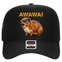 Awawa! Angry Screaming Hyrax Meme Retro Hat