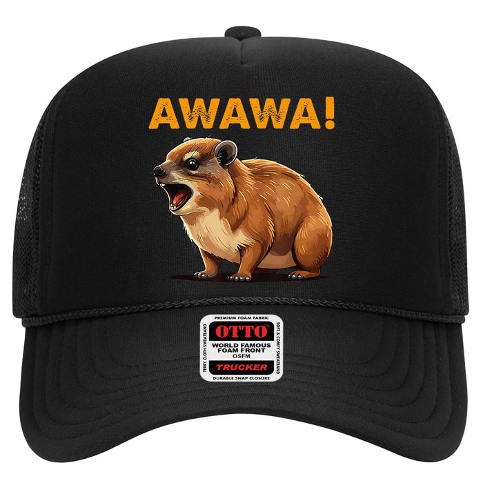 Awawa! Angry Screaming Hyrax Meme Retro Hat