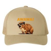 Awawa! Angry Screaming Hyrax Meme Retro Yupoong Adult 5-Panel Trucker Hat