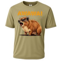 Awawa! Angry Screaming Hyrax Meme Retro Cooling Performance Crew T-Shirt