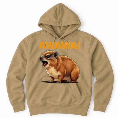 Awawa! Angry Screaming Hyrax Meme Retro Hoodie