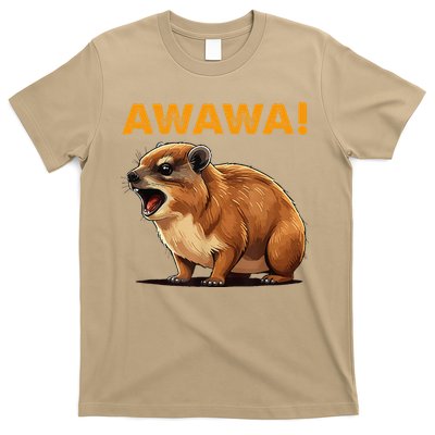 Awawa! Angry Screaming Hyrax Meme Retro T-Shirt