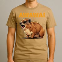 Awawa! Angry Screaming Hyrax Meme Retro T-Shirt