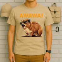 Awawa! Angry Screaming Hyrax Meme Retro T-Shirt