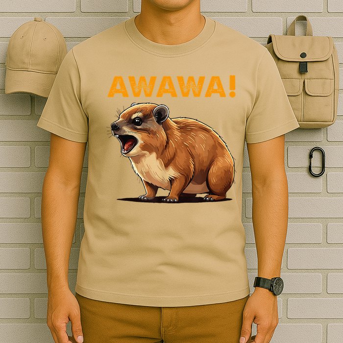 Awawa! Angry Screaming Hyrax Meme Retro T-Shirt