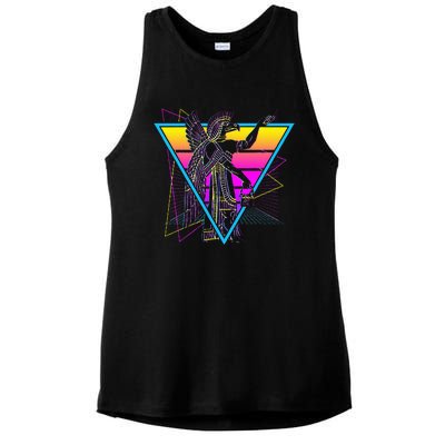 Anunnaki Ancient Sumerian Babylonian Assyrians Retro Ladies PosiCharge Tri-Blend Wicking Tank