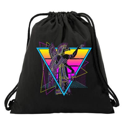 Anunnaki Ancient Sumerian Babylonian Assyrians Retro Drawstring Bag