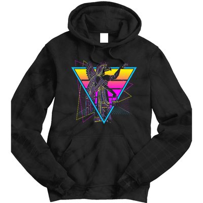 Anunnaki Ancient Sumerian Babylonian Assyrians Retro Tie Dye Hoodie