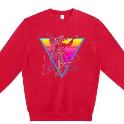 Anunnaki Ancient Sumerian Babylonian Assyrians Retro Premium Crewneck Sweatshirt