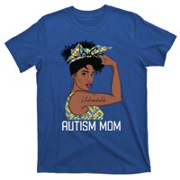 Autism Awareness Strong Mom Afro Mother Black Meaningful Gift T-Shirt