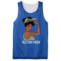 Autism Awareness Strong Mom Afro Mother Black Meaningful Gift Mesh Reversible Basketball Jersey Tank