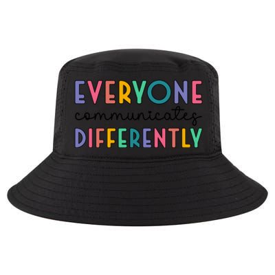 Autism Awareness Support Everyone Communicates Differently Gift Cool Comfort Performance Bucket Hat