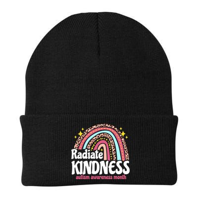 Autism Awareness special ed teacher radiate kindness rainbow Beanie