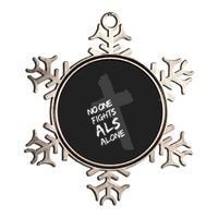 ALS Awareness Show Faith Love Support For Devout PALS Metallic Star Ornament