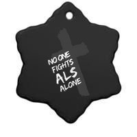 ALS Awareness Show Faith Love Support For Devout PALS Ceramic Star Ornament