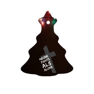 ALS Awareness Show Faith Love Support For Devout PALS Ceramic Tree Ornament