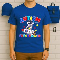 Autism Awareness Superpower Astronaut Lover Empowert Gift T-Shirt