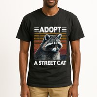Adopt A S.T.R.E.E.T Cat Watercolor Raccoon Tall T-Shirt