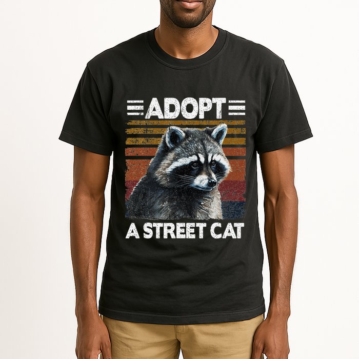 Adopt A S.T.R.E.E.T Cat Watercolor Raccoon Tall T-Shirt