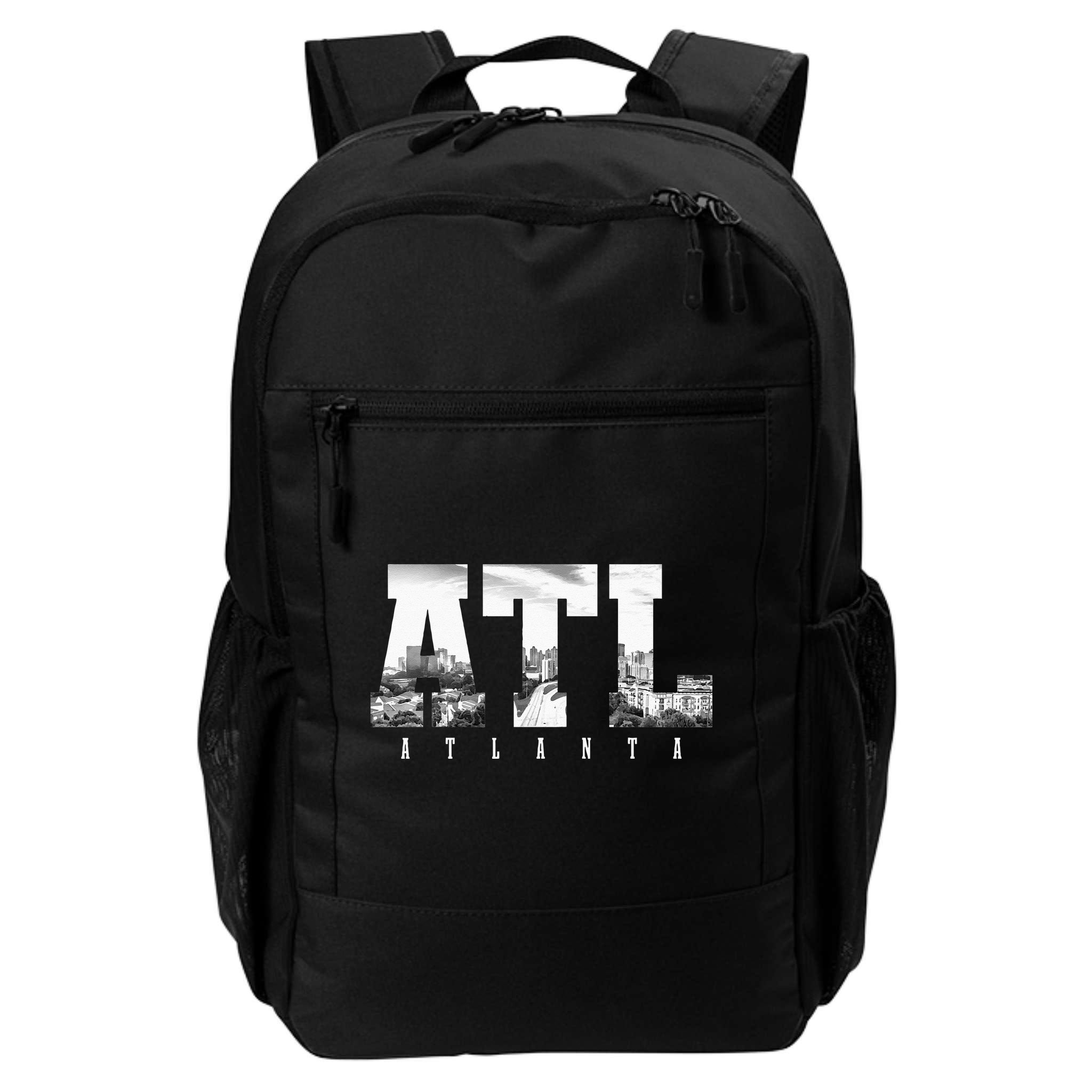 ATL Atlanta Skyline Pride Black & White Vintage Georgia Backpack