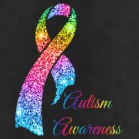 Autism Awareness Sparkle Glitter Ribbon Cool Comfort Performance Bucket Hat