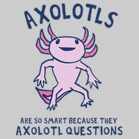 Axolotls Are So Smart Because They Axolotl Questions Tie-Dye T-Shirt