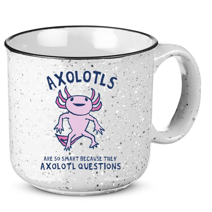 Axolotls Are So Smart Because They Axolotl Questions 15oz Campfire Ceramic Mug