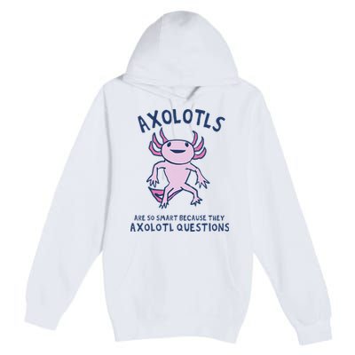 Axolotls Are So Smart Because They Axolotl Questions Premium Pullover Hoodie