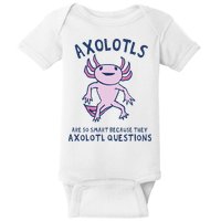 Axolotls Are So Smart Because They Axolotl Questions Baby Bodysuit