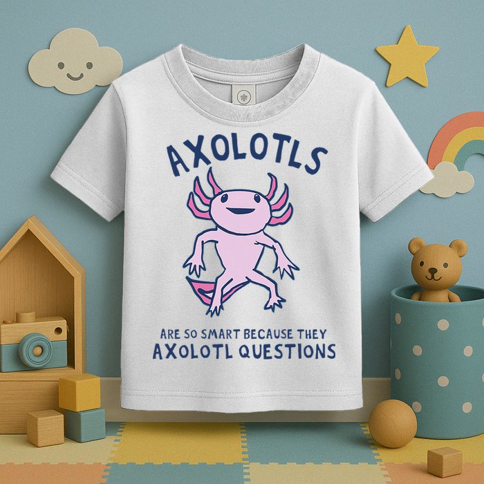 Axolotls Are So Smart Because They Axolotl Questions Toddler T-Shirt