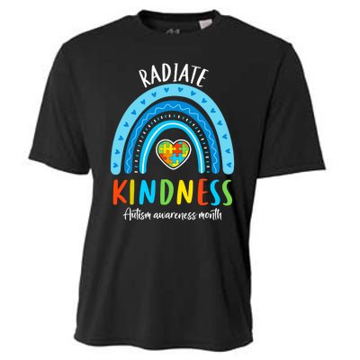 Autism Awareness Special Ed Teacher Radiate Kindness Rainbow Cooling Performance Crew T-Shirt