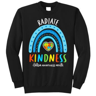 Autism Awareness Special Ed Teacher Radiate Kindness Rainbow Sweatshirt