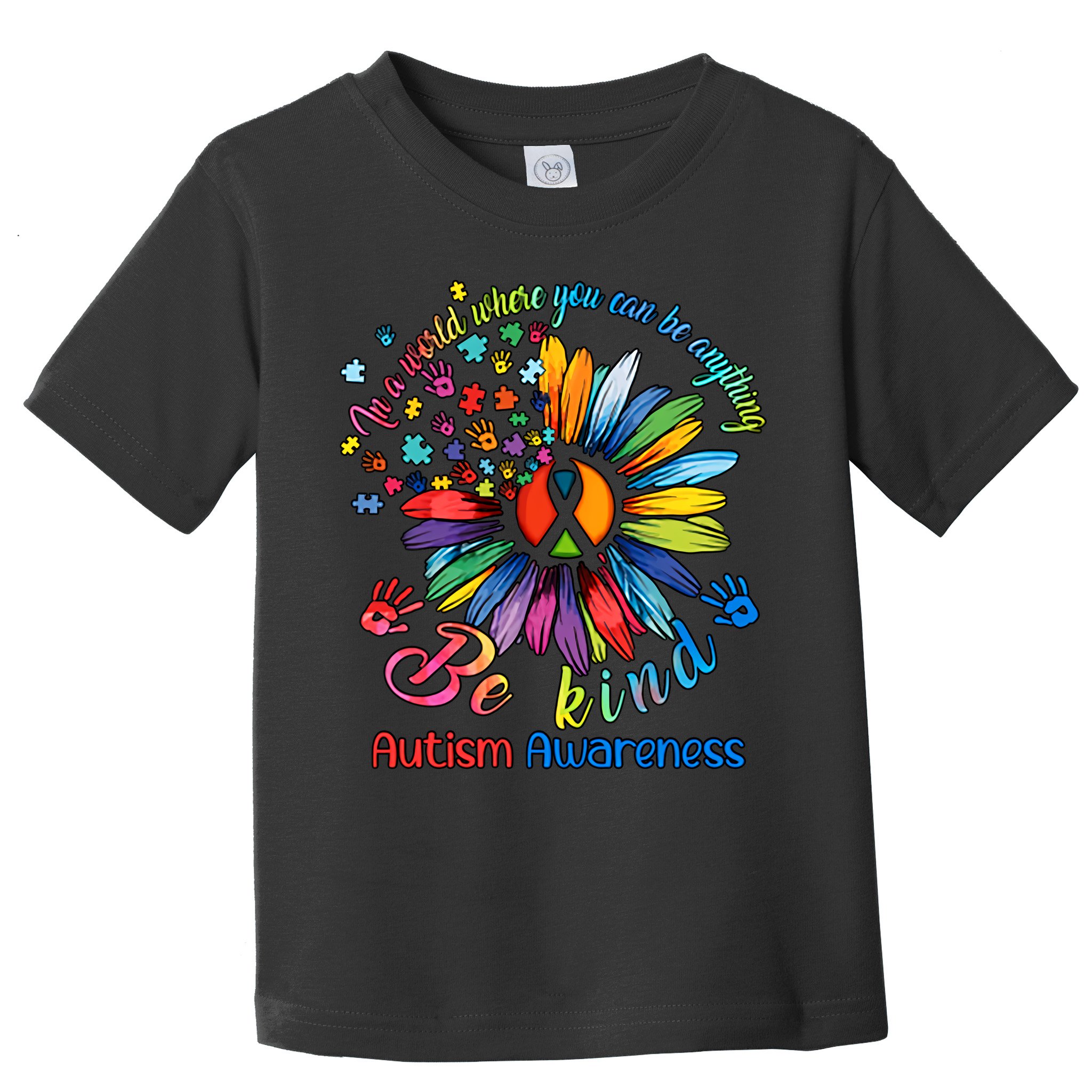 Autism Awareness Sunflower Be Kind Autism Month Autism Support Toddler T-Shirt