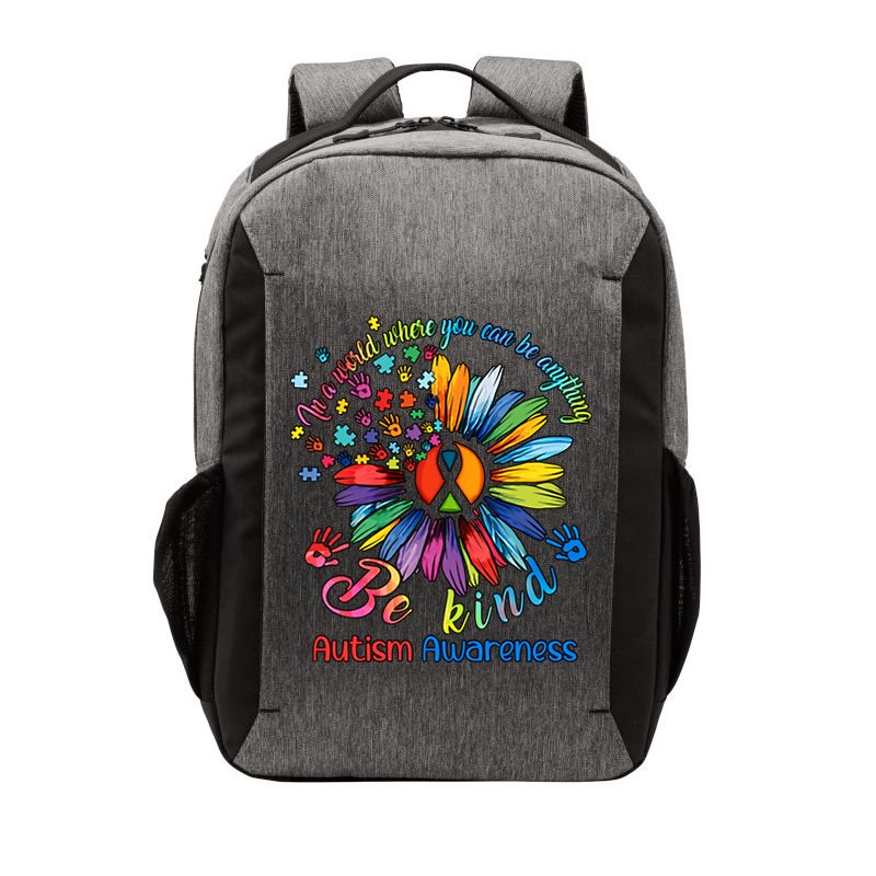 Autism Awareness Sunflower Be Kind Autism Month Autism Support Vector Backpack